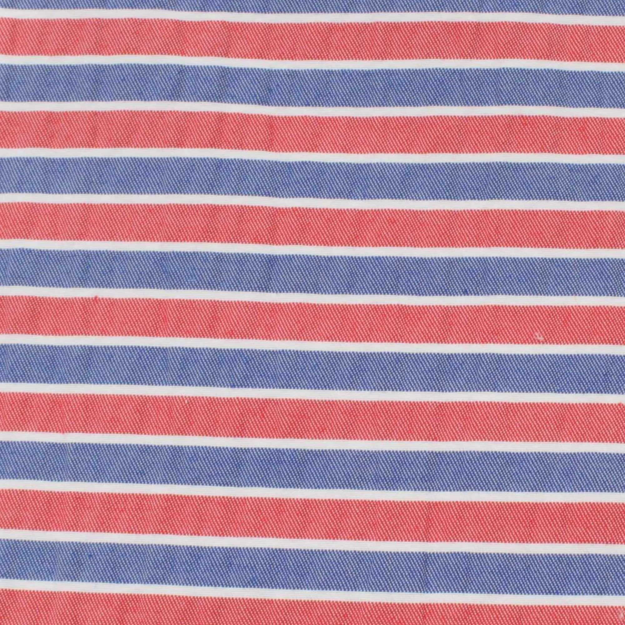 Seaqual™ Recycled Polyester and Cotton Wrinkled Effect Fabric - Stripes