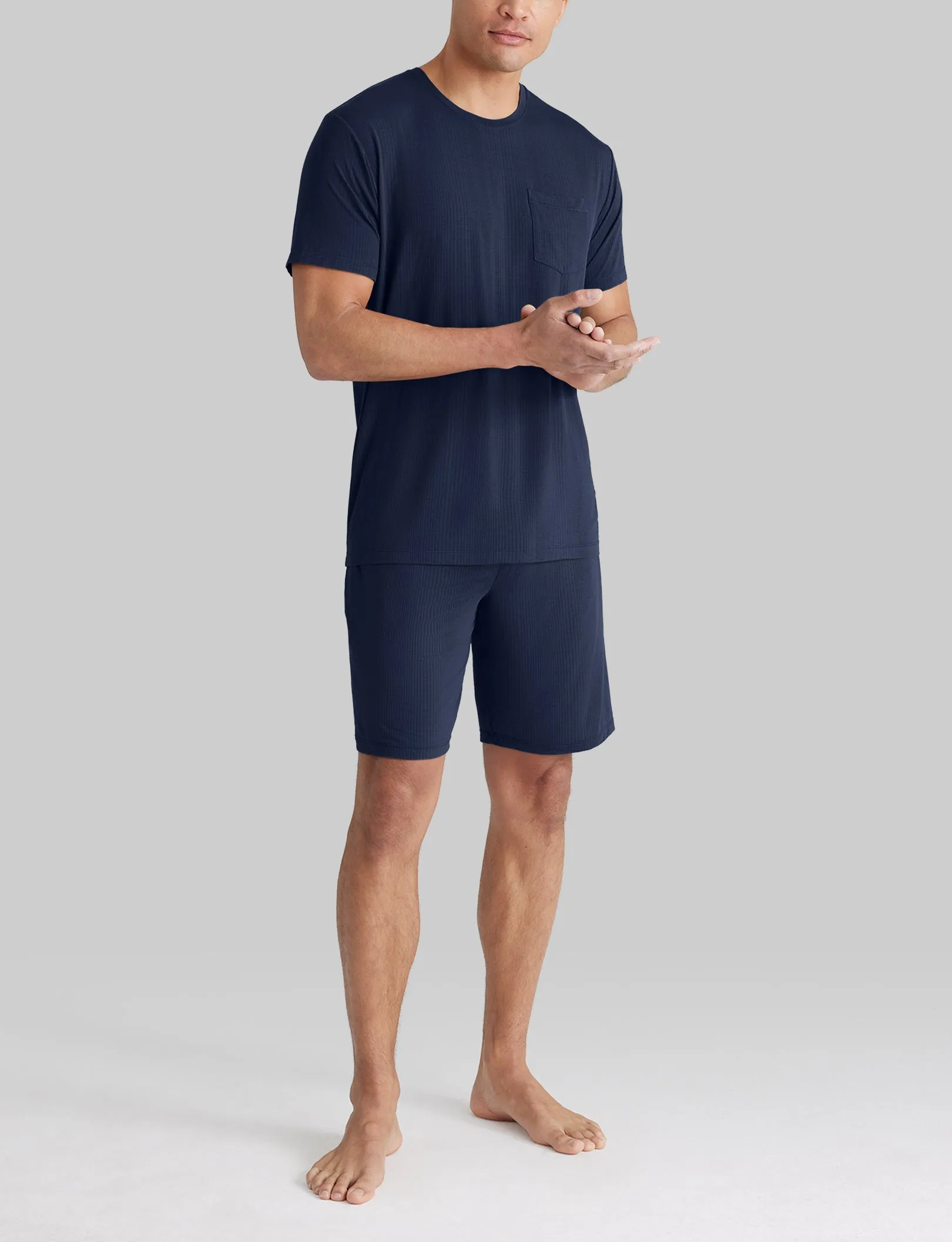 Second Skin Luxe Rib Sleep Tee & Short Set