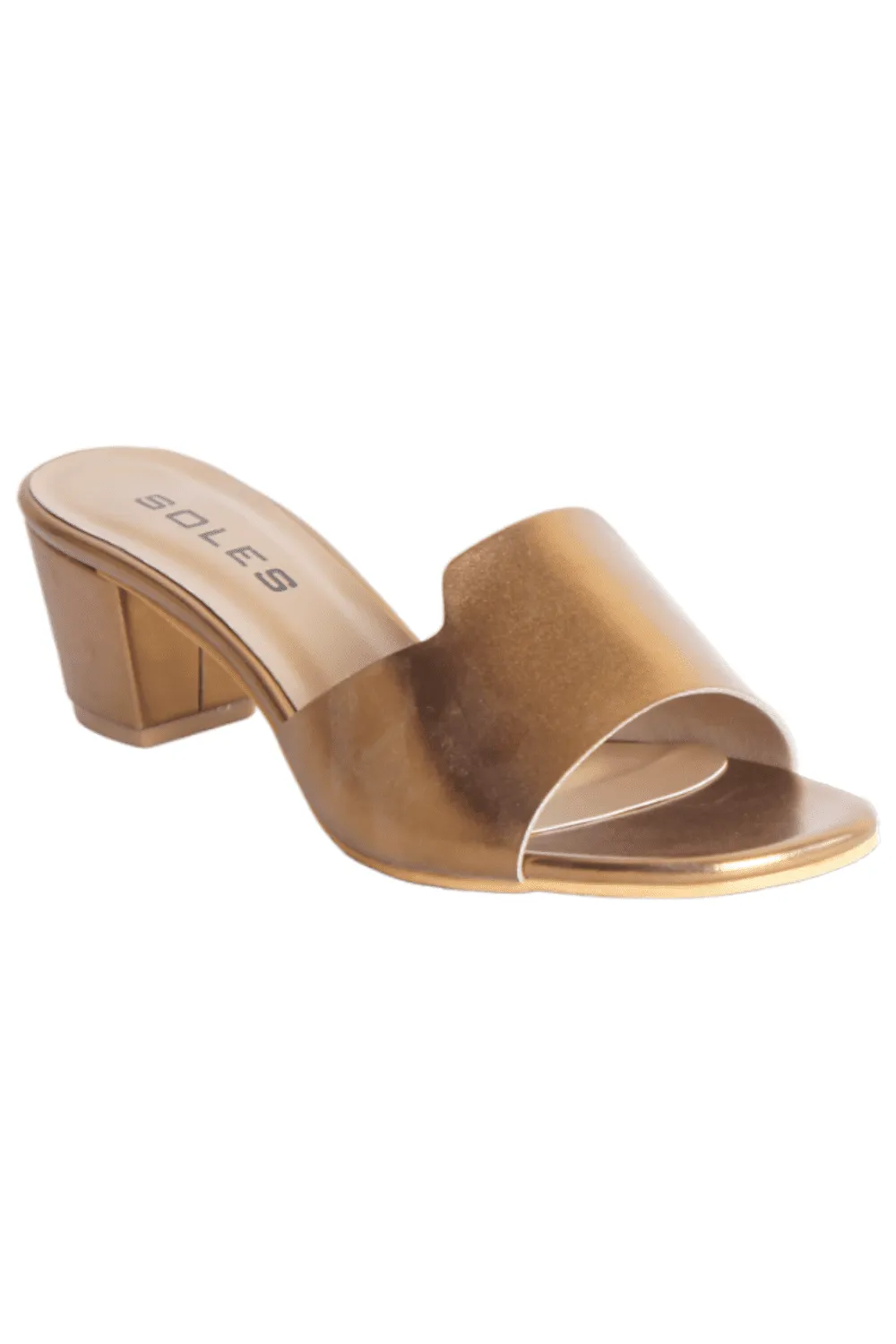 SOLES Women Bronze Heels