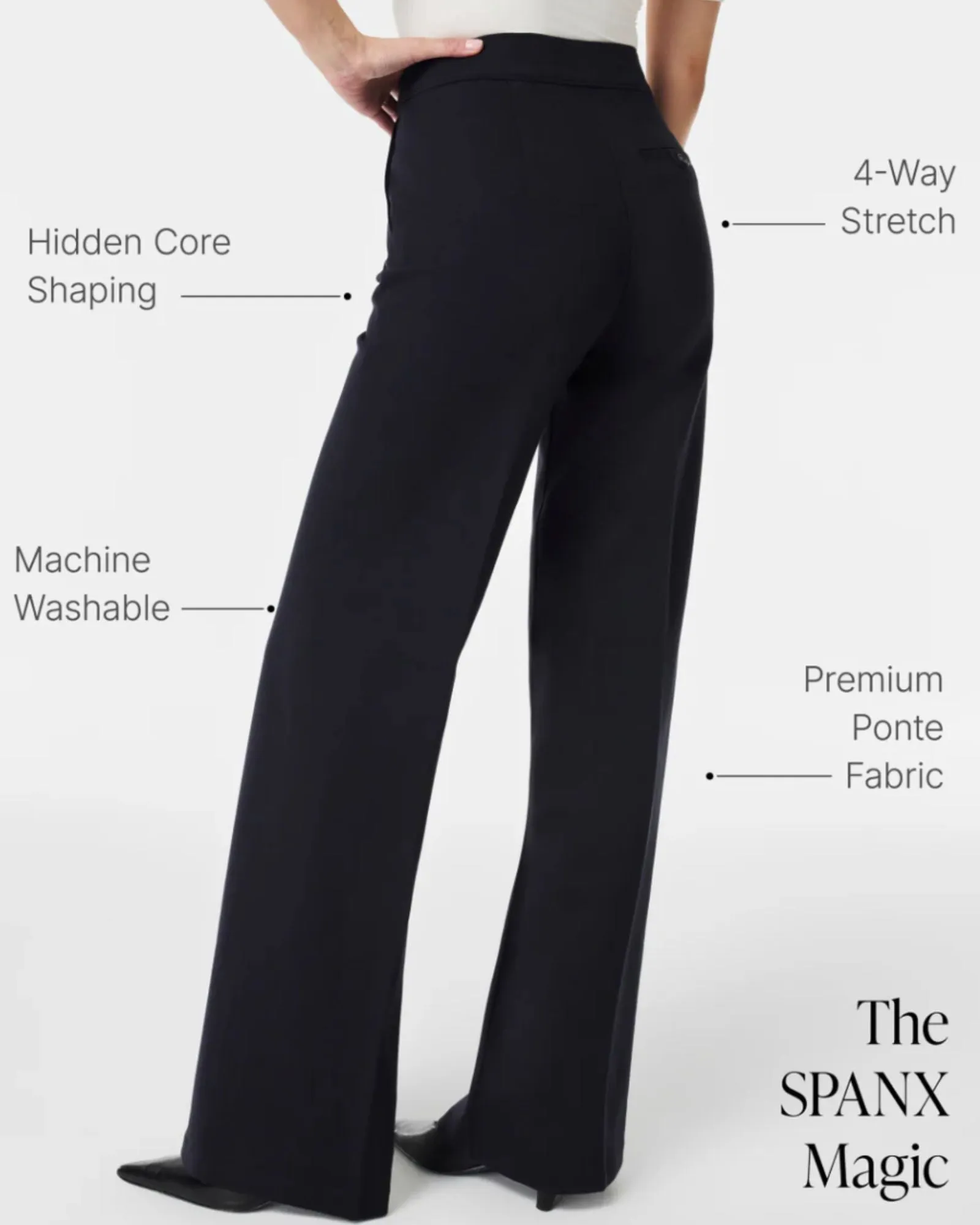 SPANXsmooth™ PerfectFit Ponte Wide Leg Pant