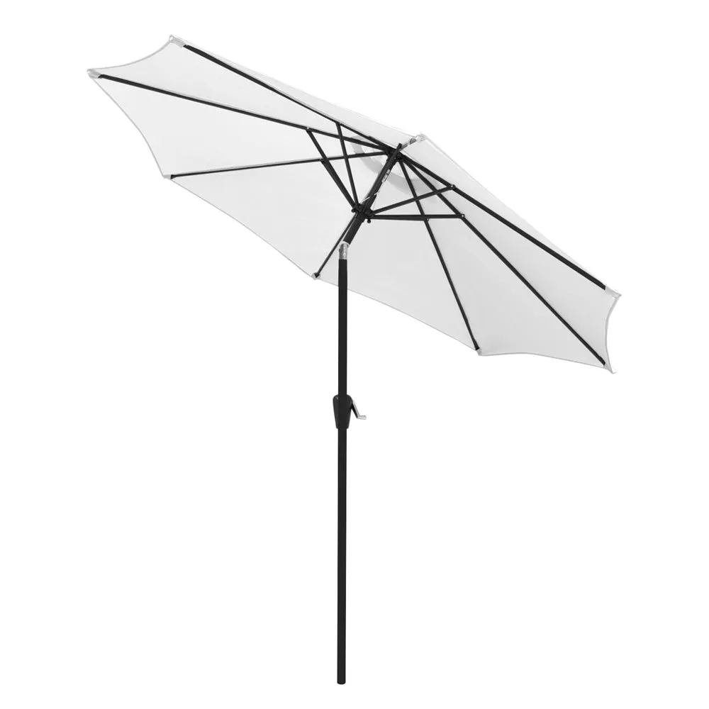 TheLAShop 9 Foot 8-Rib Tilt Outdoor Umbrella Crank Lift