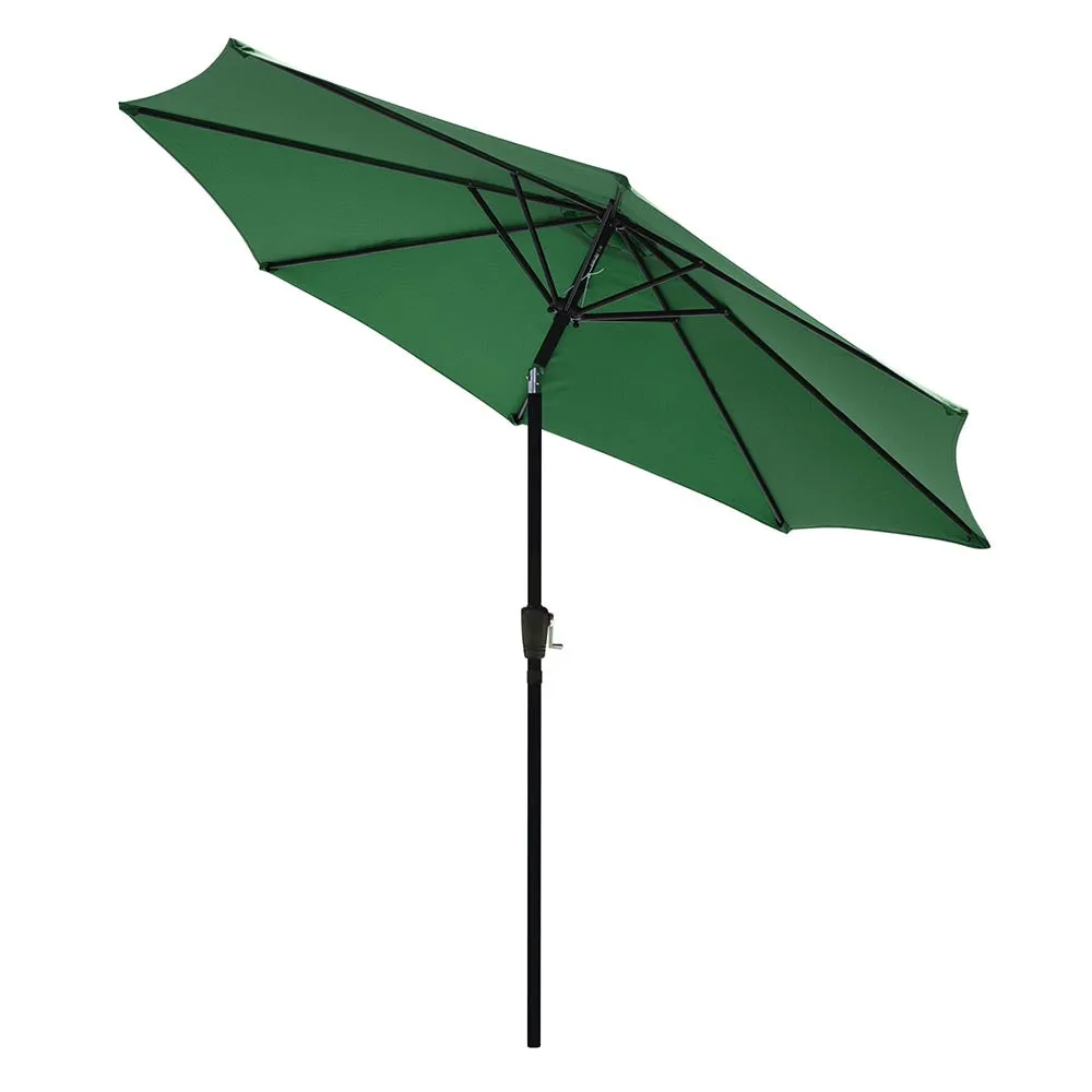 TheLAShop 9 Foot 8-Rib Tilt Outdoor Umbrella Crank Lift