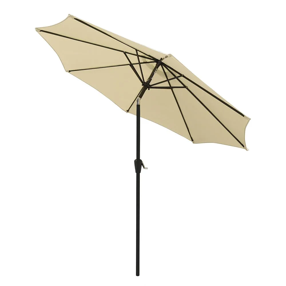 TheLAShop 9 Foot 8-Rib Tilt Outdoor Umbrella Crank Lift