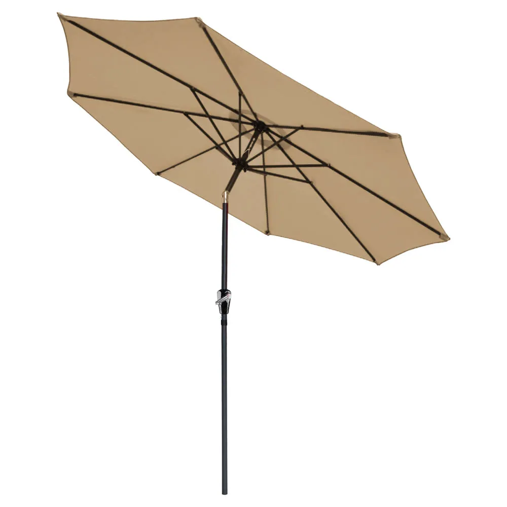 TheLAShop 9 Foot 8-Rib Tilt Outdoor Umbrella Crank Lift