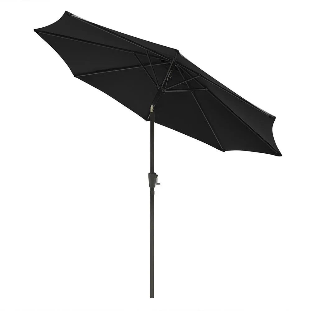 TheLAShop 9 Foot 8-Rib Tilt Outdoor Umbrella Crank Lift