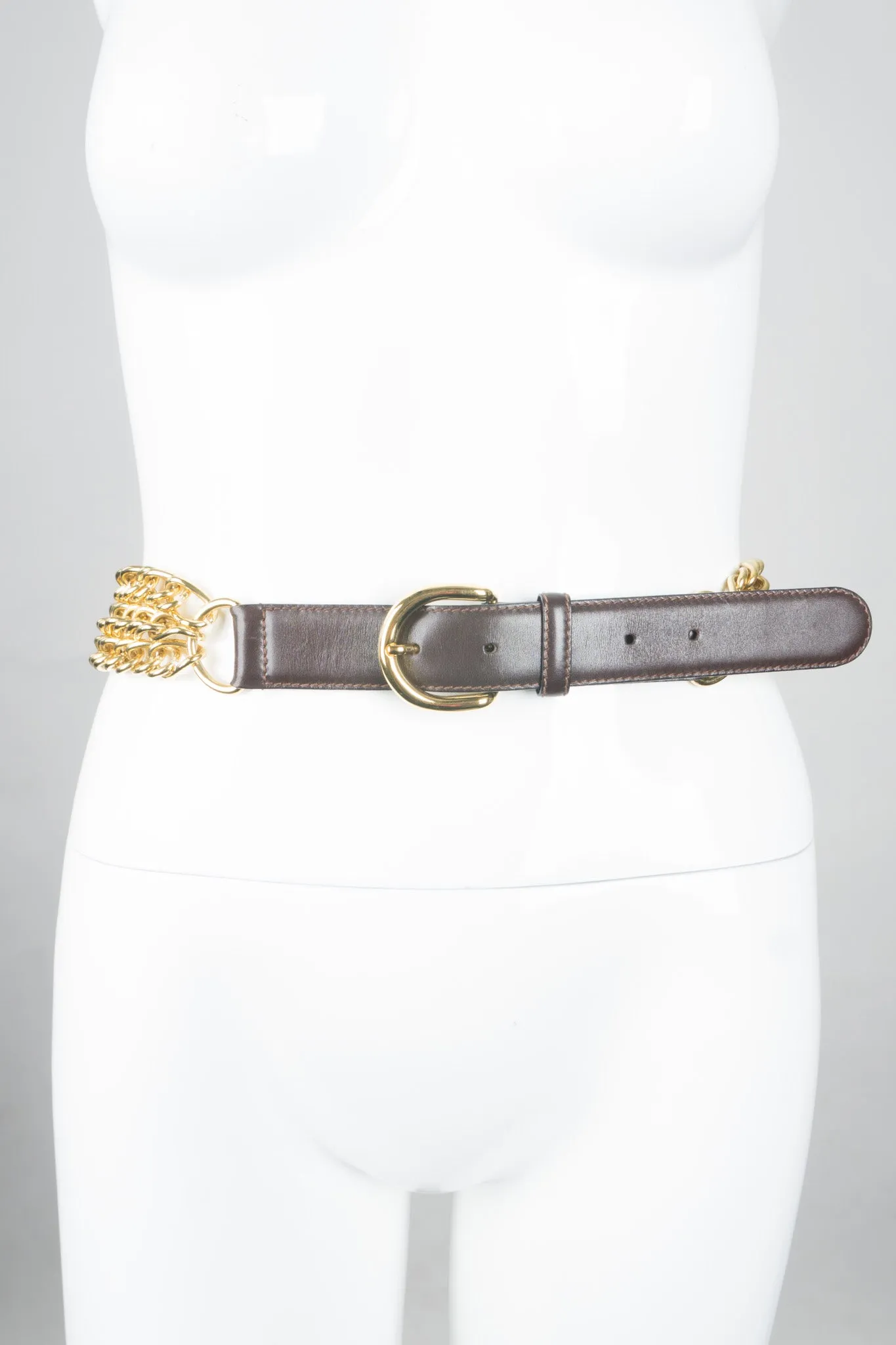 Triple Chain Buckle Belt