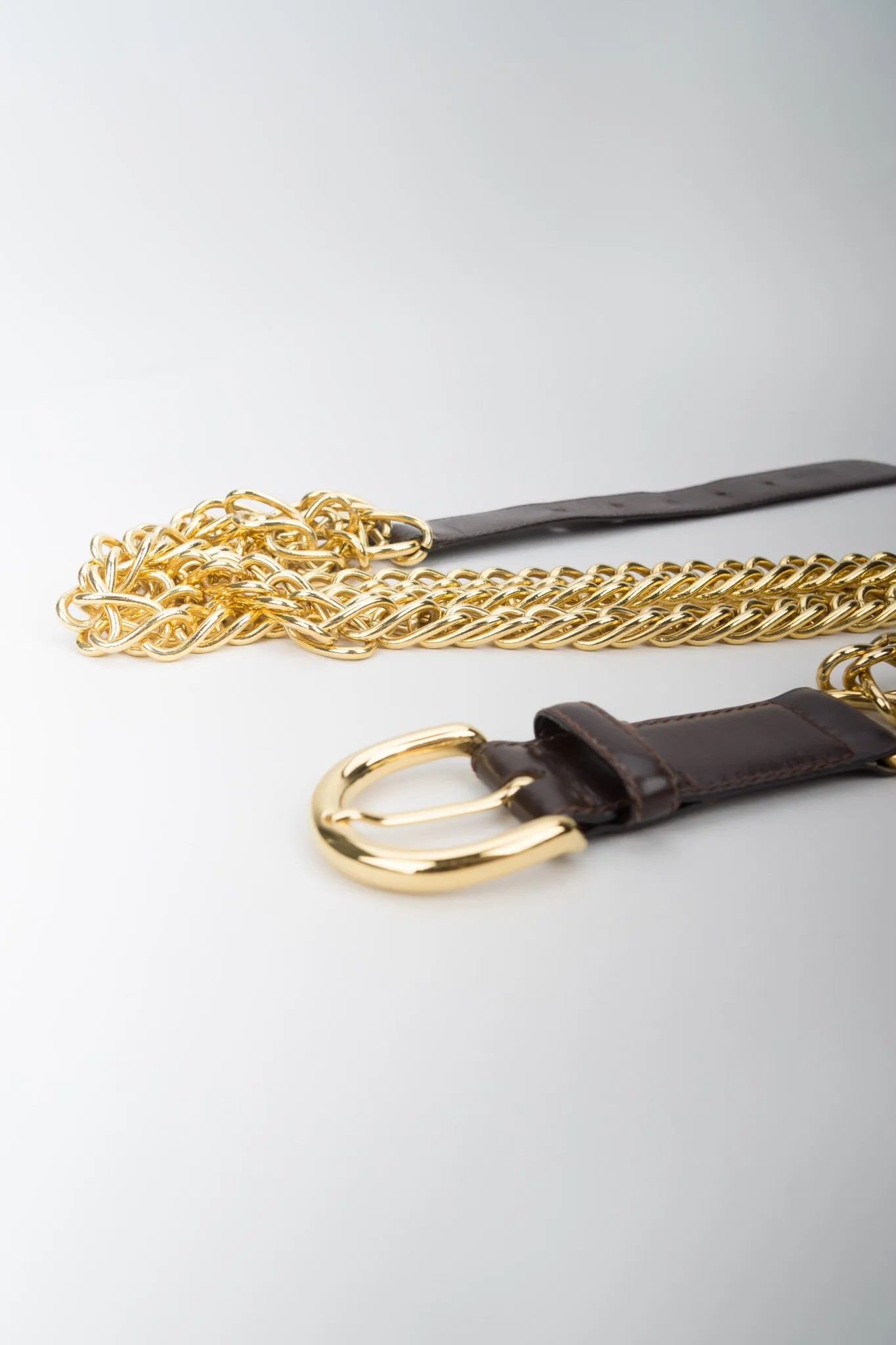 Triple Chain Buckle Belt