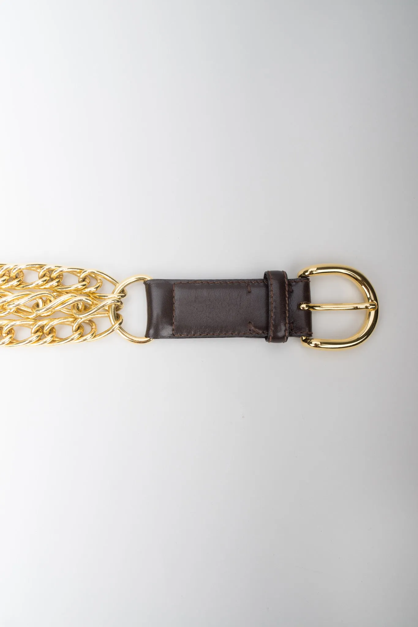 Triple Chain Buckle Belt