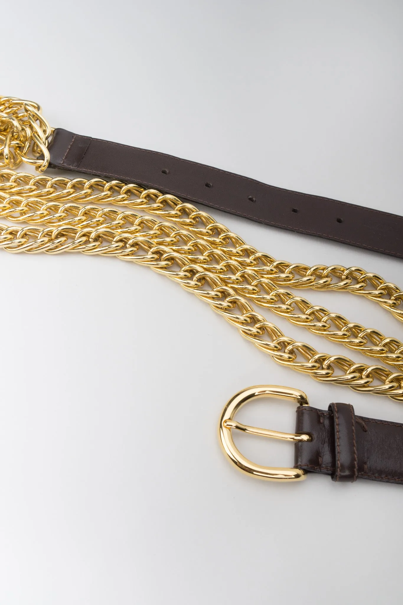 Triple Chain Buckle Belt