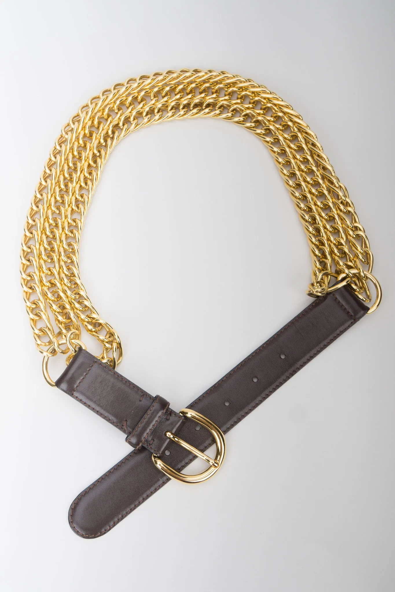 Triple Chain Buckle Belt