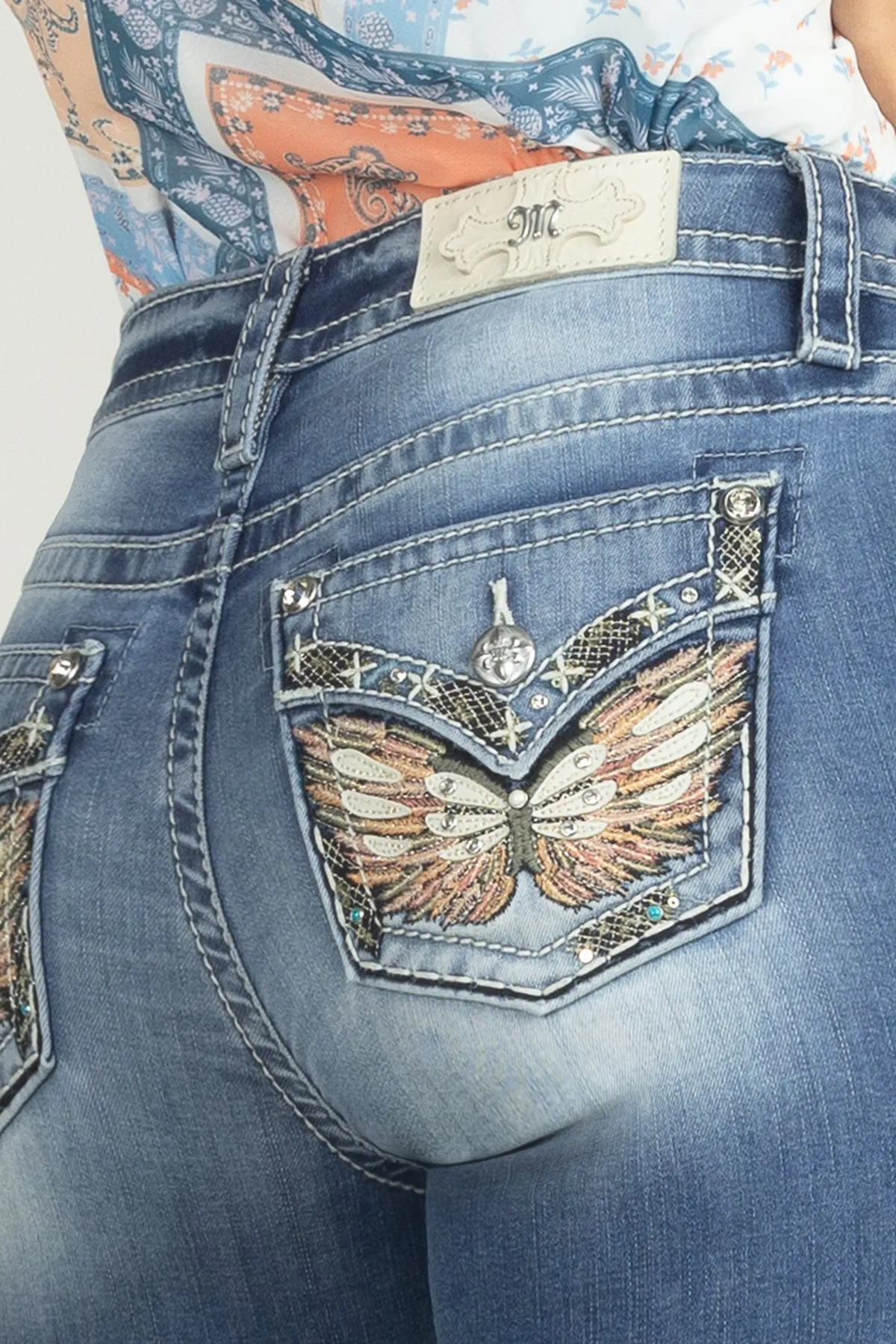 Vibrant Winged Skinny Jeans