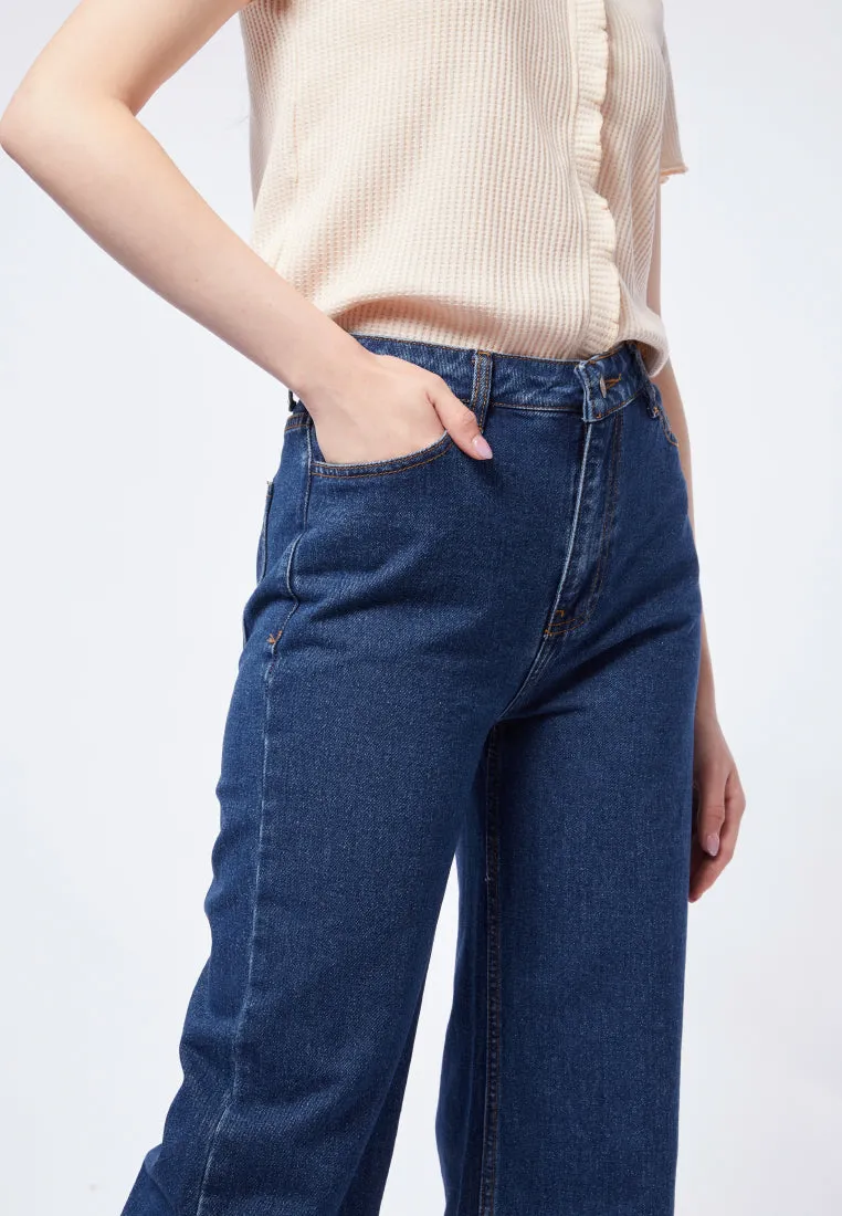 Wide Leg Denim Pants