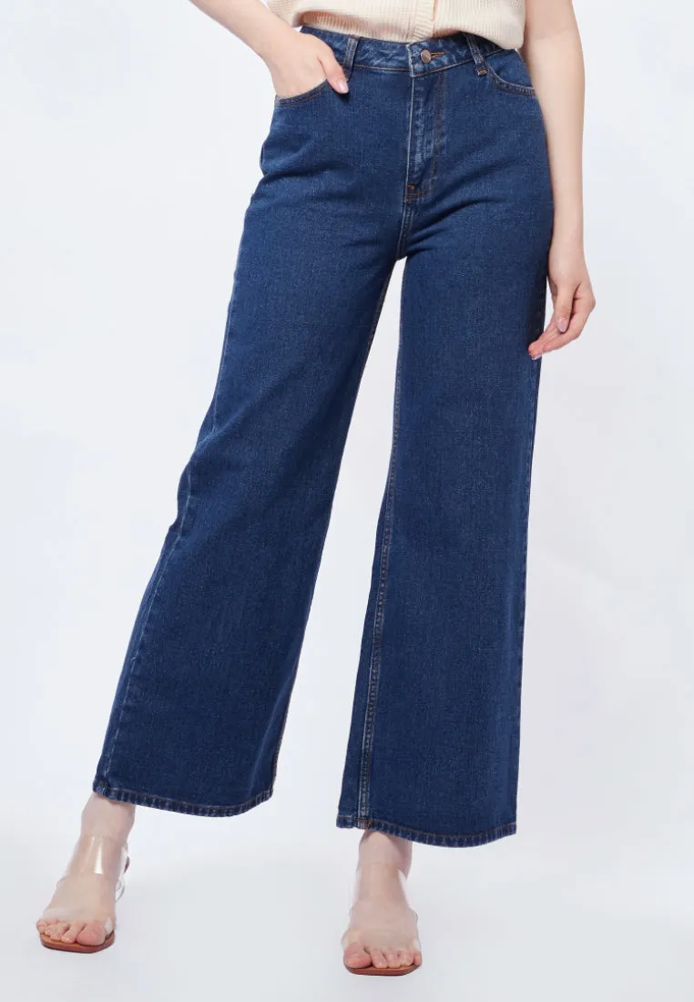 Wide Leg Denim Pants