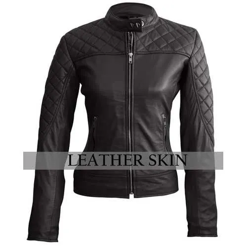 Women Black Leather Jacket