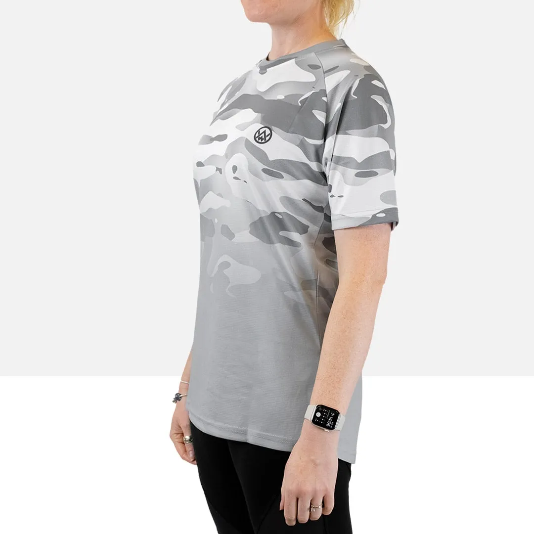 Women’s Arctic Camo Short Sleeve MTB Jersey