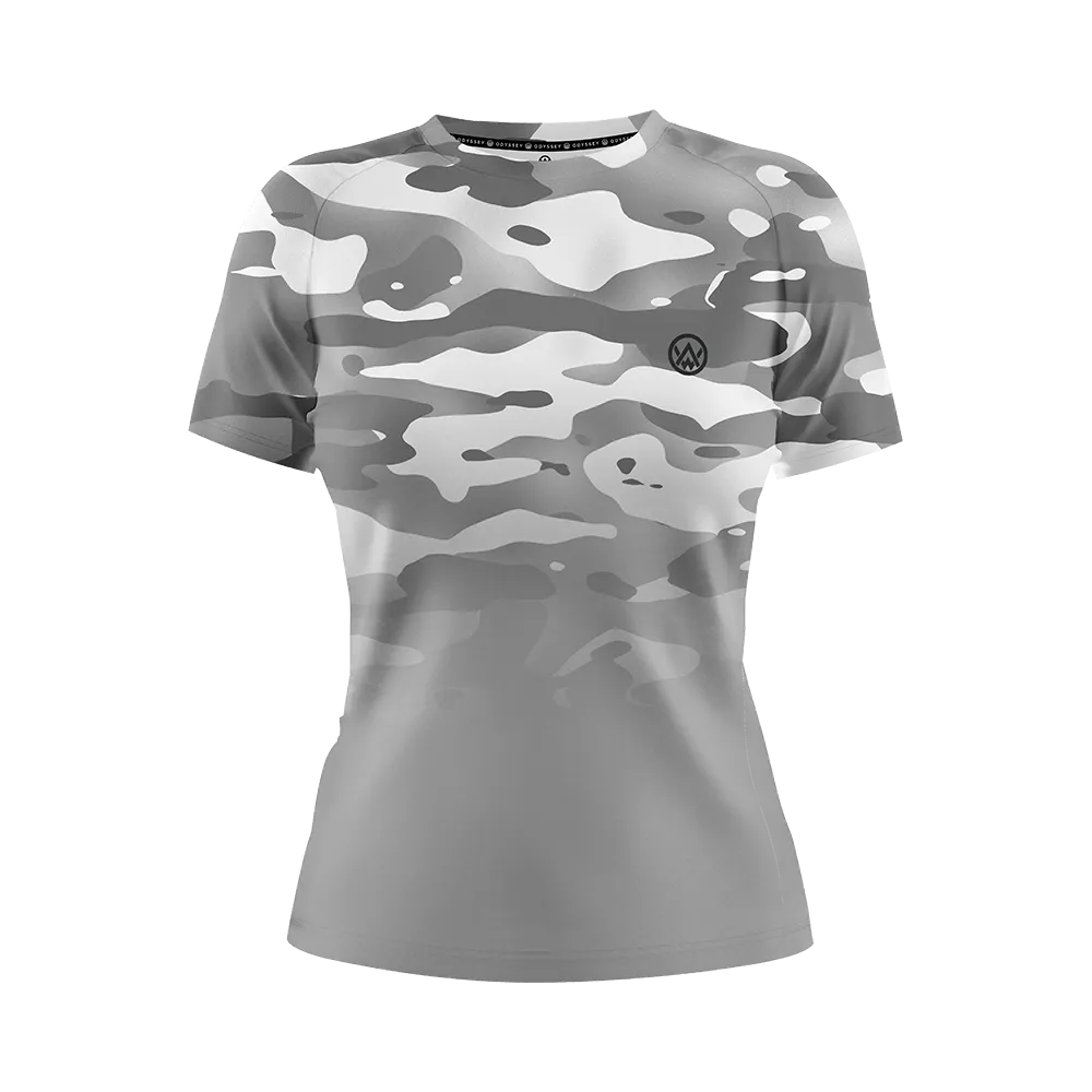 Women’s Arctic Camo Short Sleeve MTB Jersey