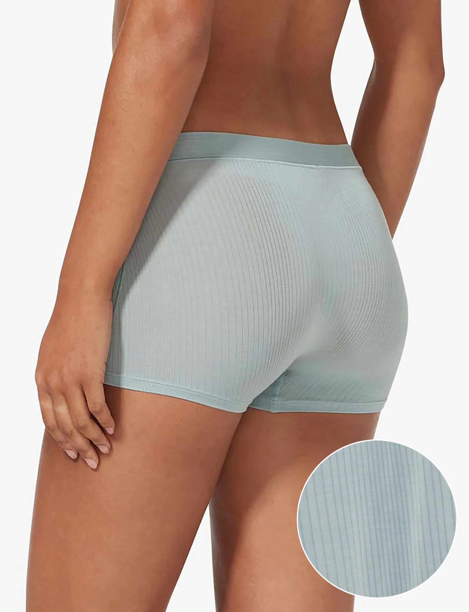 Women's Second Skin Luxe Rib Boyshort