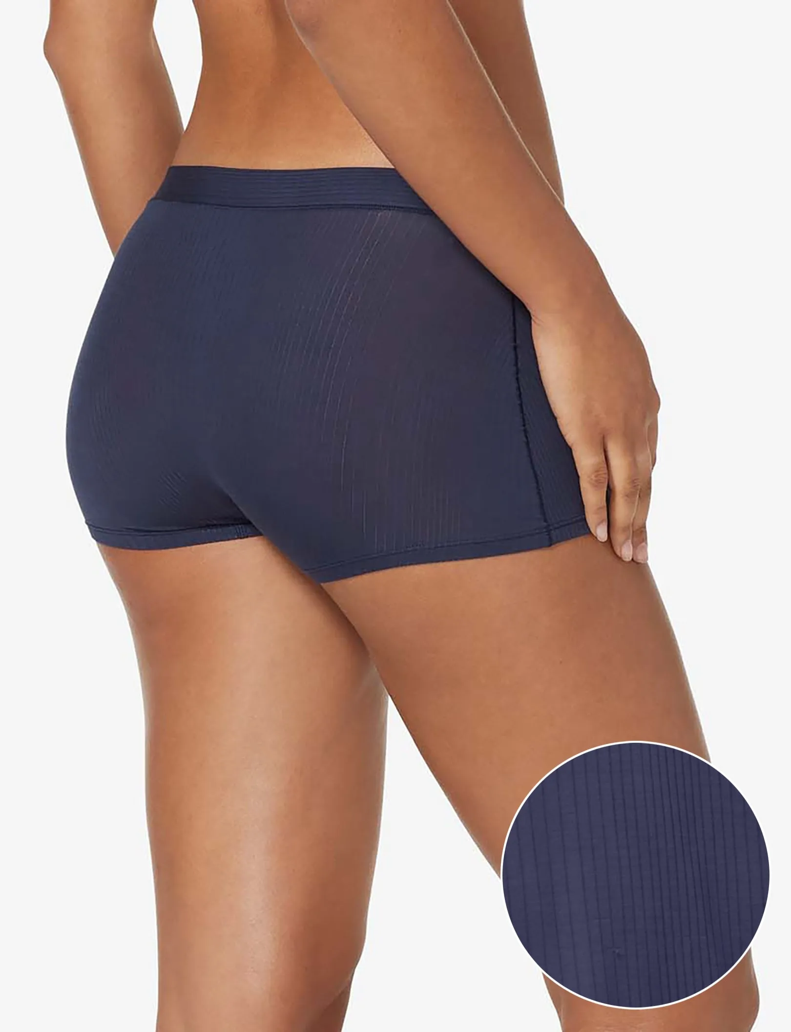 Women's Second Skin Luxe Rib Boyshort