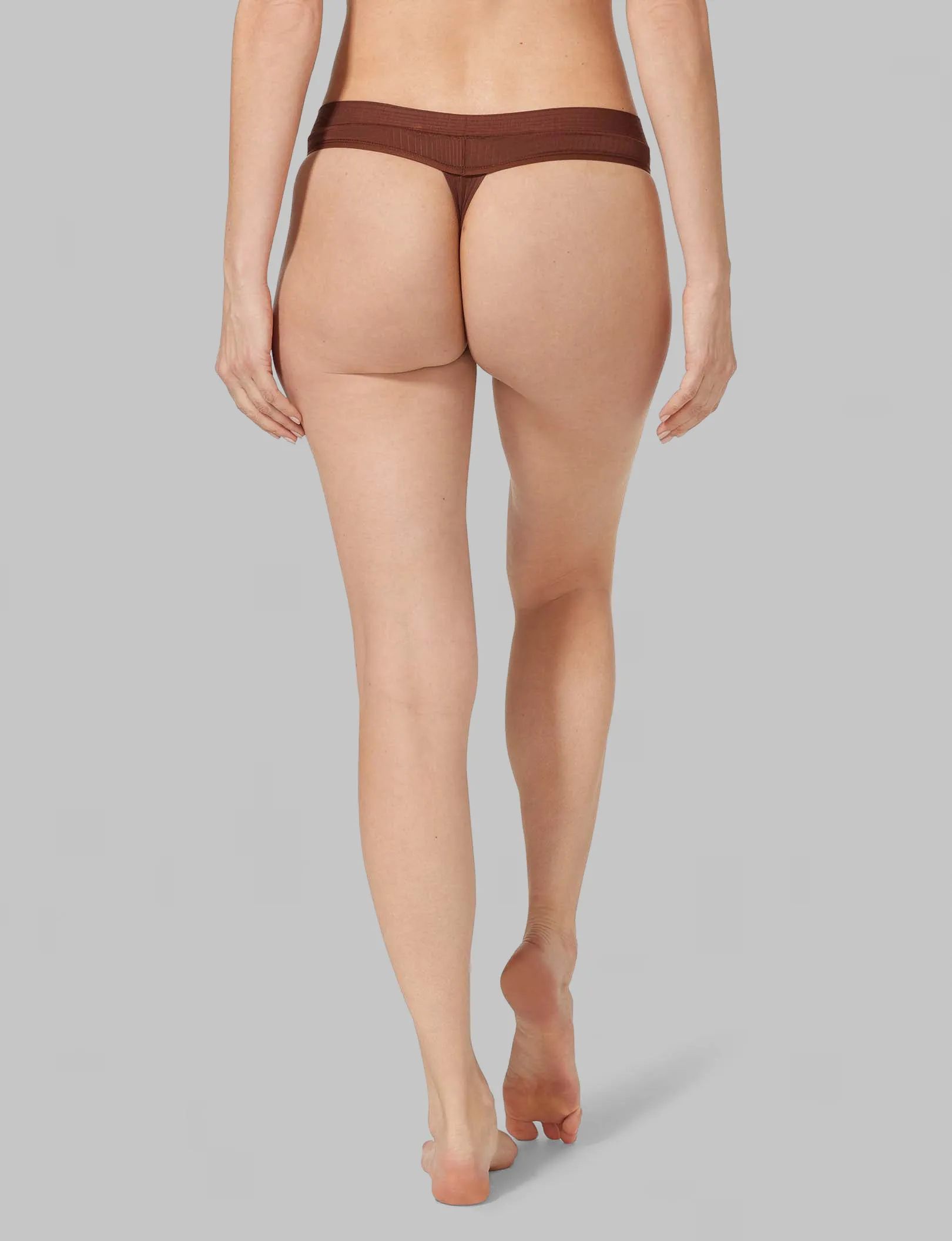 Women's Second Skin Luxe Rib Thong